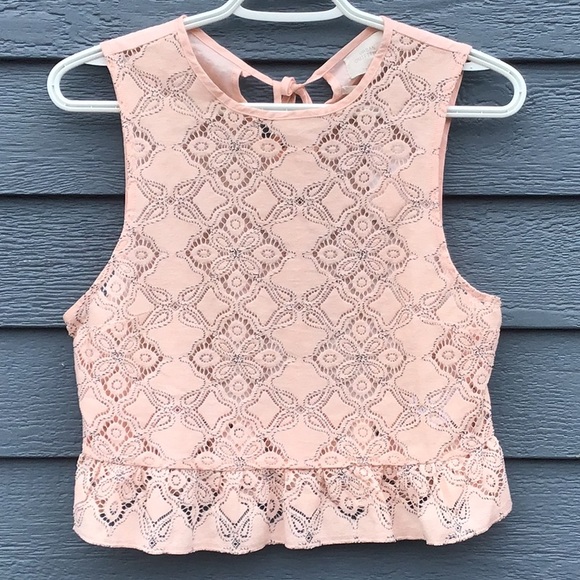 Urban Outfitters Lace Peplum Tank Top - Picture 4 of 12